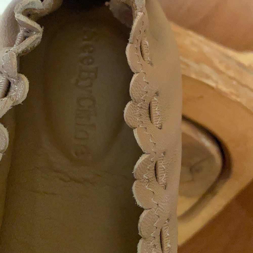 See By Chloe Tan Leather Flats - Picture 5 of 8